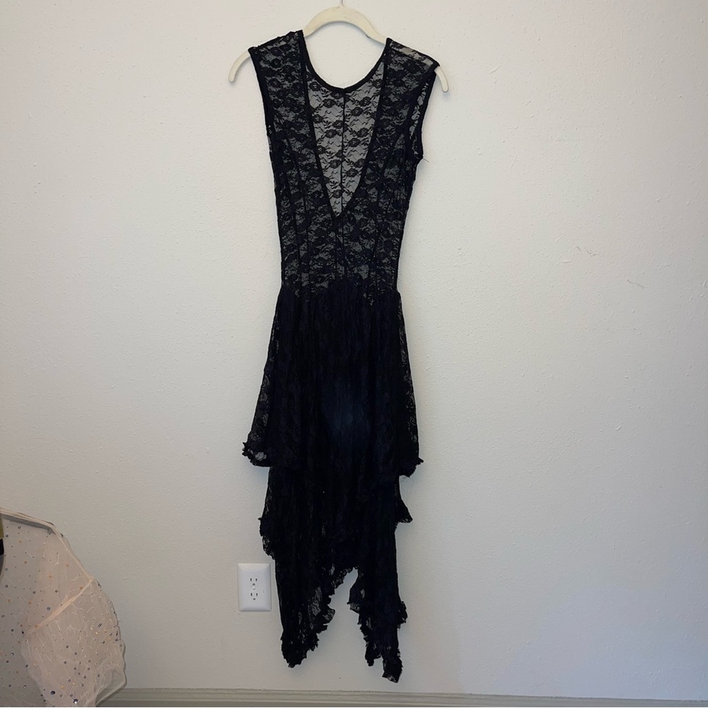 Black Midi Lace dress